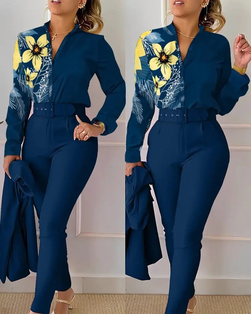 Elegant Women Two Piece Suit