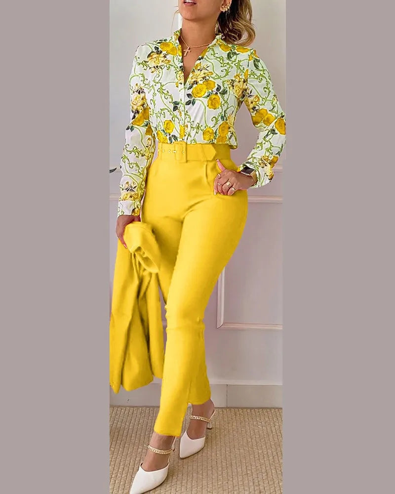 Elegant Women Two Piece Suit