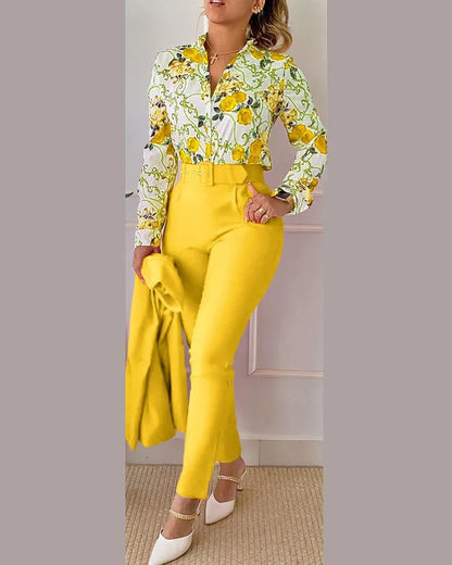 Elegant Women Two Piece Suit