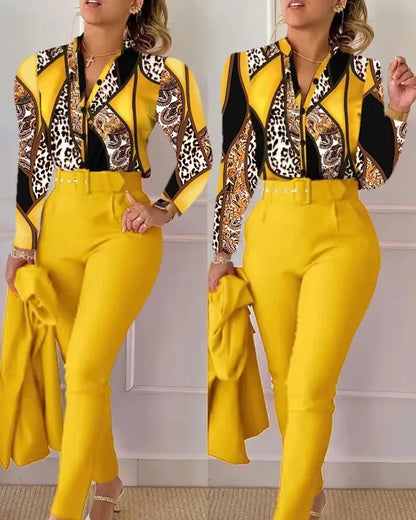 Elegant Women Two Piece Suit