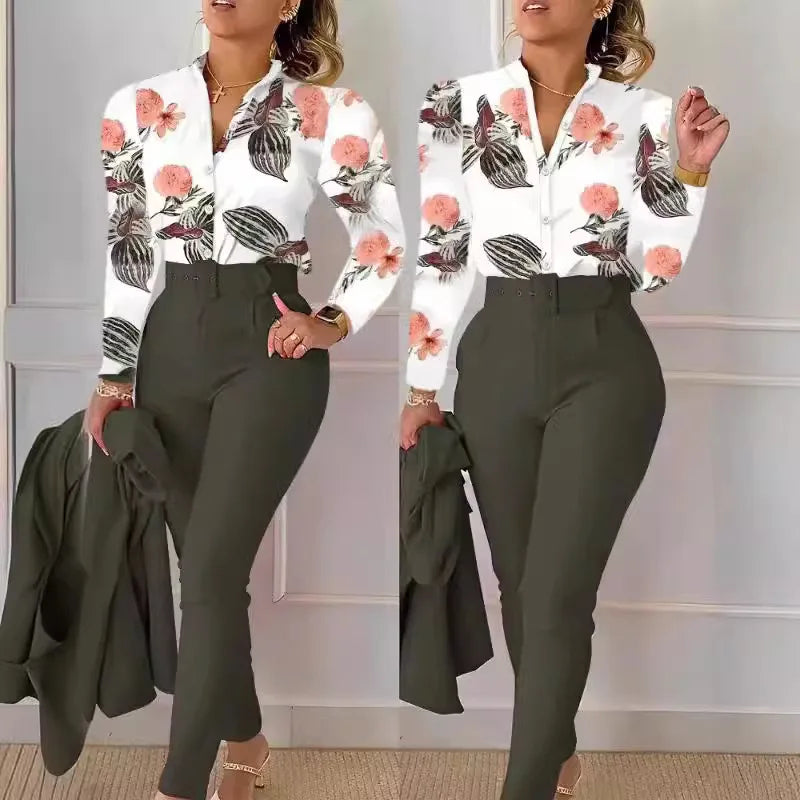 Elegant Women Two Piece Suit