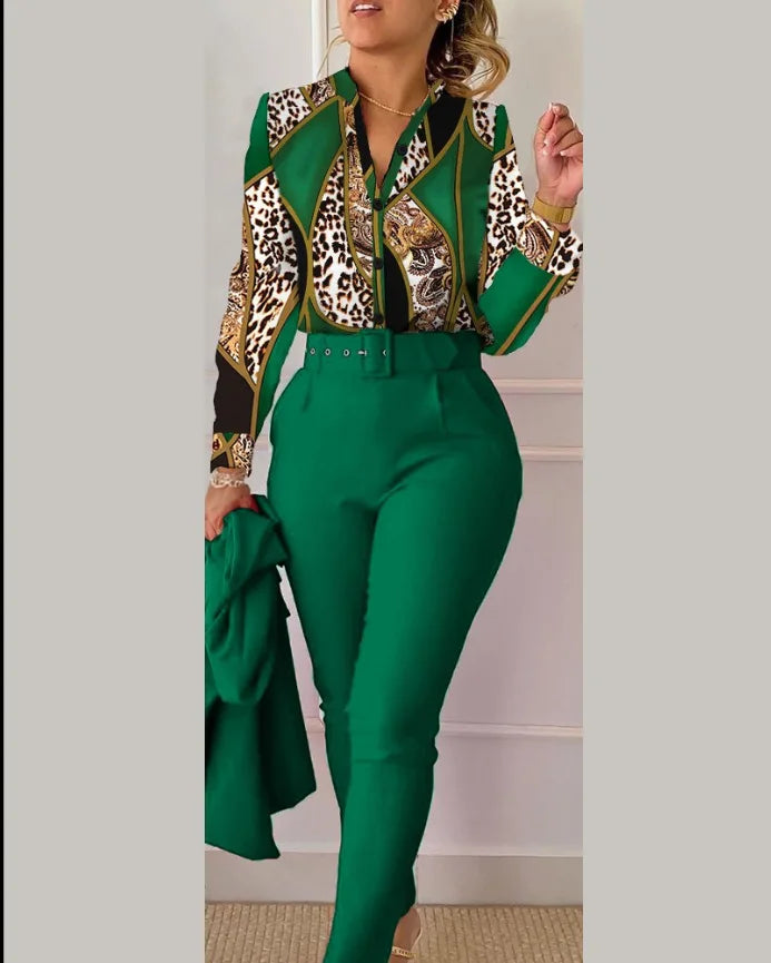 Elegant Women Two Piece Suit