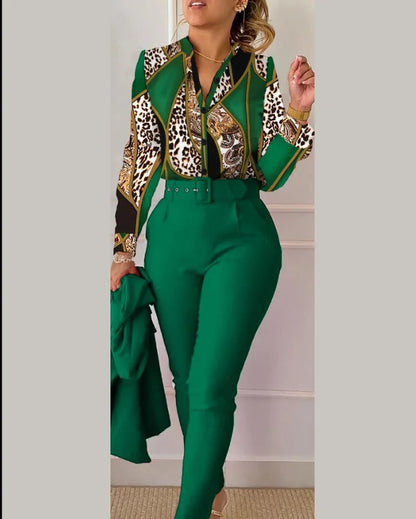 Elegant Women Two Piece Suit